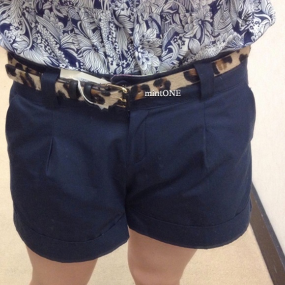 NEW maje leopard calf hair belt one size